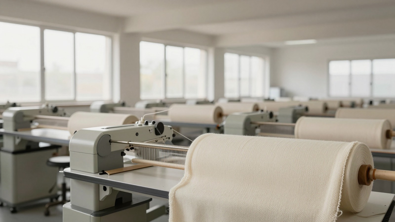 Inside the Lanora knitting mill